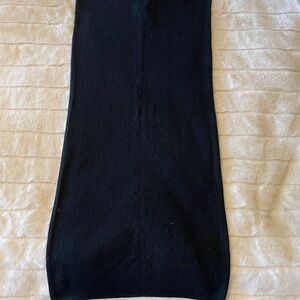 NAADAM Cashmere Ribbed Pencil Skirt Black